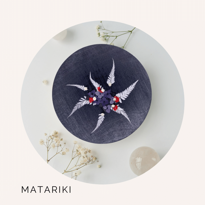 matariki wooden discs